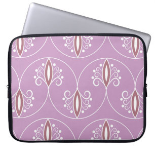 Capa Para Notebook Padrão geométrico sem costura com espirais. arte.