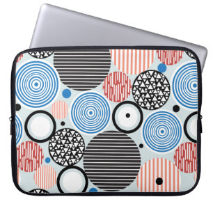 Capa Para Notebook padrão gráfico de círculos multicoloridos de di
