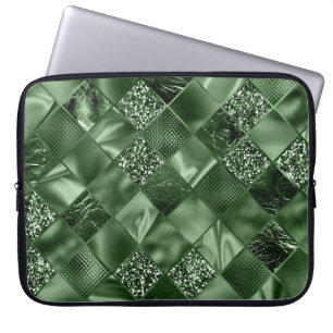 CAPA PARA NOTEBOOK PADRÃO GREEN DIAMOND SHIMMER
