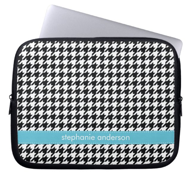 Capa Para Notebook Padrão Houndstooth (Frente)