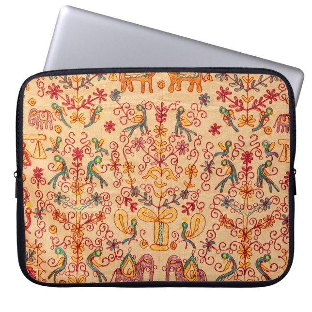 Capa Para Notebook Padrão indiano em fornalha, tecido, índia ou (Frente)