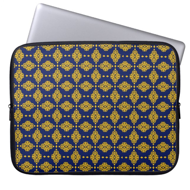 Capa Para Notebook Padrão Invisível Com Estilo Geométrico Abstrato. (Frente)