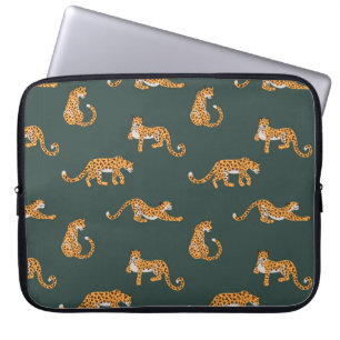 Capa Para Notebook Padrão leopardo, cor plana, design illustr sem co