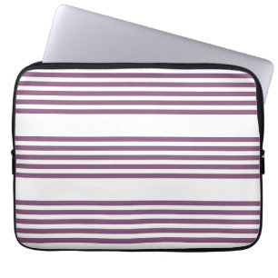 Capa Para Notebook Padrão Mauve roxo e branco de cinco faixas