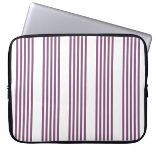 Capa Para Notebook Padrão Mauve roxo e branco de cinco faixas