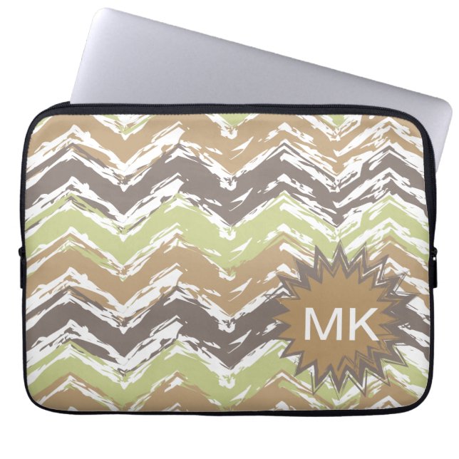Capa Para Notebook Padrão Melon Brandy Scribble ZigZag (Frente)
