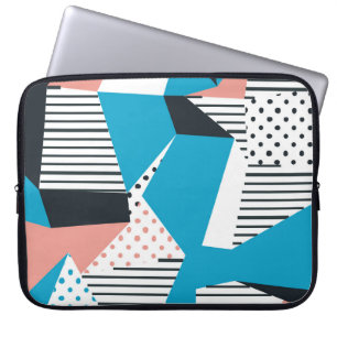 Capa Para Notebook Padrão Memphis: Tendência Abstrato minimalista