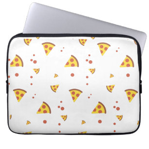 Capa Para Notebook Padrão Minimalista de Pizza de Pepperoni Retro Div