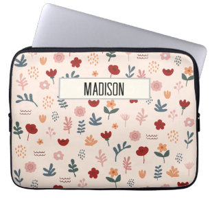 Capa Para Notebook Padrão Moderno de Flor Estético Cuta