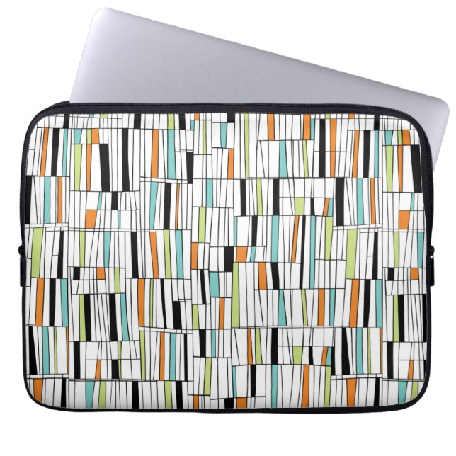 Capa Para Notebook Padrão moderno do meio século (Frente)