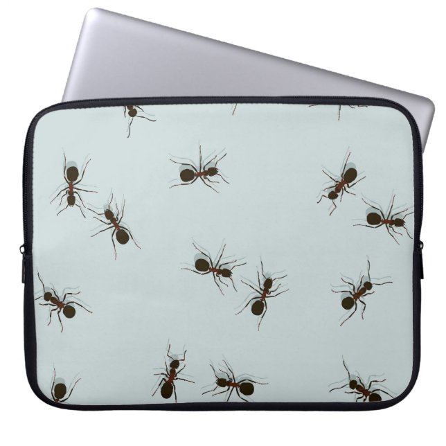 Capa Para Notebook Padrão Na moda de Formigas Vermelhas Chaóticas (Frente)