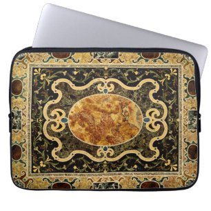 Capa Para Notebook Padrão Ornamental Antiquado De Gemstone Italiano