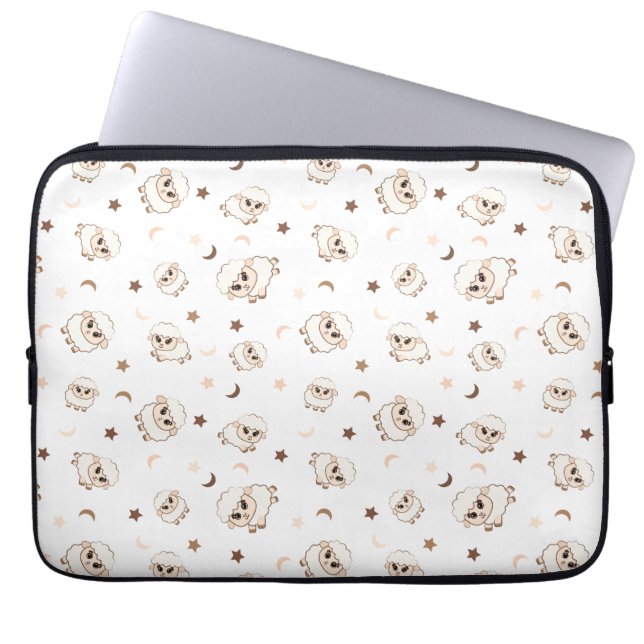 Capa Para Notebook Padrão Pastel Sheep (Frente)