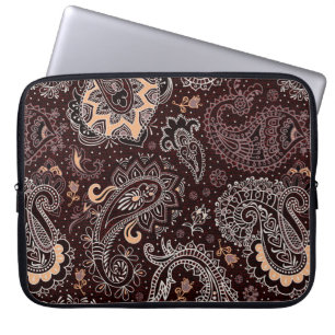 Capa Para Notebook Padrão perfeito colorido no estilo paisley. Vintag