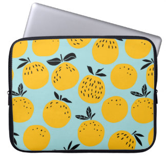 Capa Para Notebook Padrão perfeito de frutas de laranjas