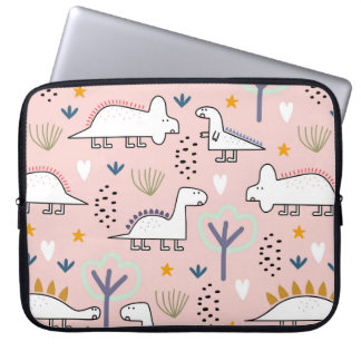 Capa Para Notebook Padrão perfeito do dinossauro, ilustração in vivo