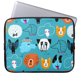 Capa Para Notebook Padrão perfeito e bonito com cães engraçados em