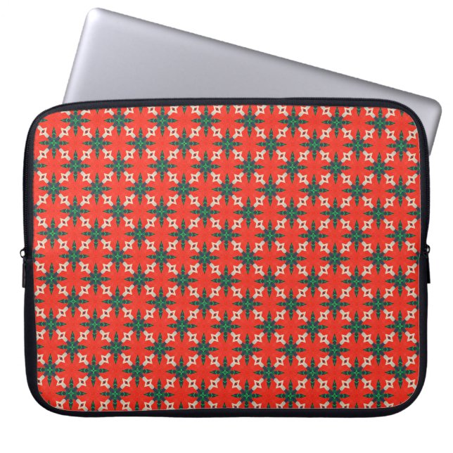 Capa Para Notebook Padrão perfeito: fundo de Natal abstrato,arte (Frente)