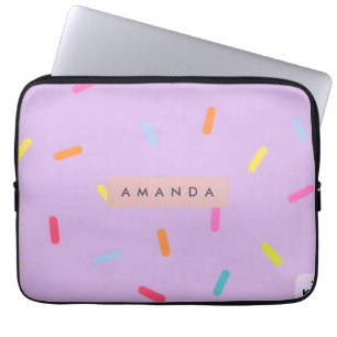 Capa Para Notebook Padrão Personalizado de Granulado Colorido de Doce