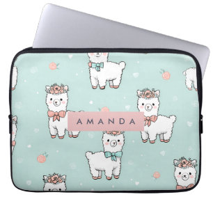 Capa Para Notebook Padrão Personalizado de Pastel Alpaca Cute