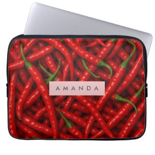 Capa Para Notebook Padrão Personalizado de Pimenta Malagueta Vermelha