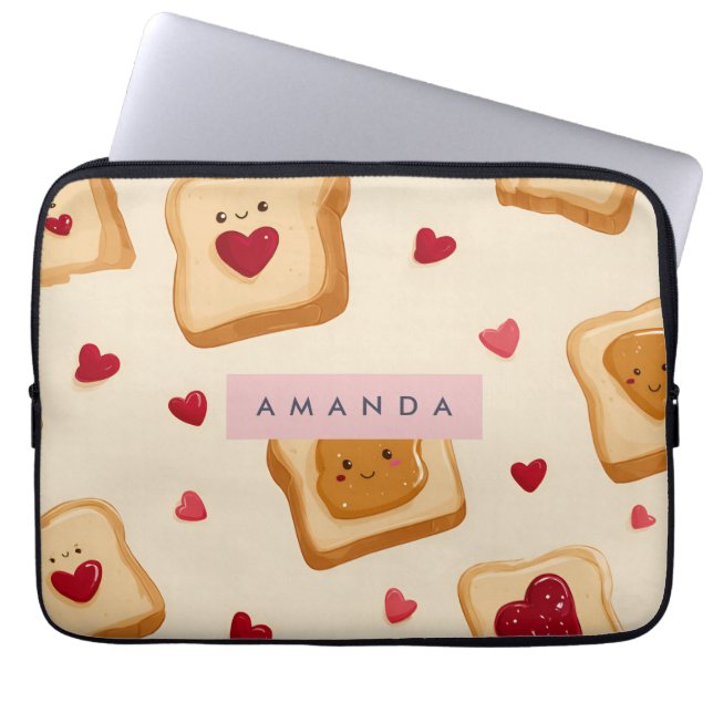Capa Para Notebook Padrão personalizado de torrada e emperramento de  (Frente)