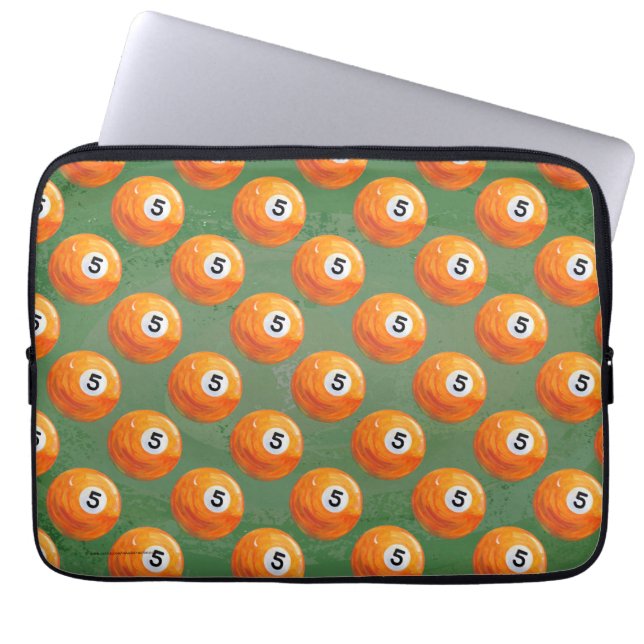 Capa Para Notebook Padrão pintado da esfera da piscina 5 (Frente)