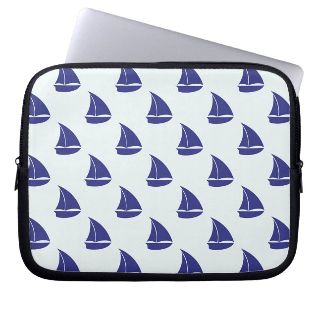 Capa Para Notebook Padrão Real Blue Sailboat (Frente)