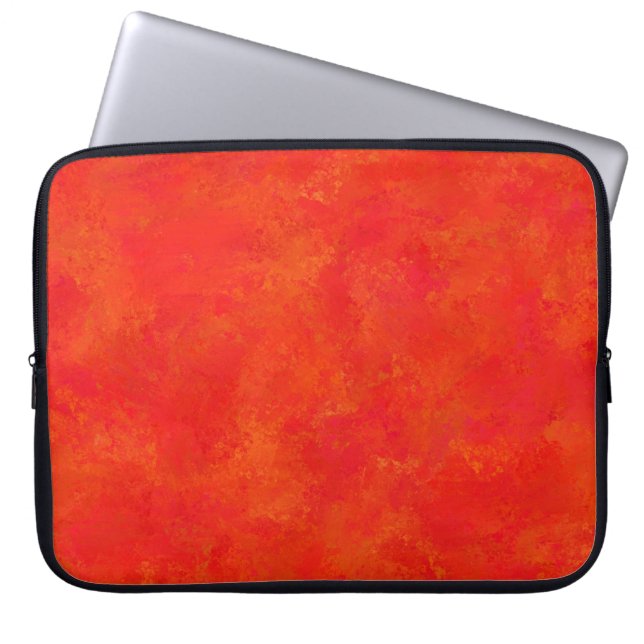 Capa Para Notebook Padrão Red Orange Abstrato (Frente)