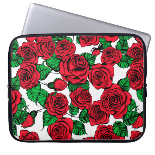 Capa Para Notebook padrão Rosa vermelha