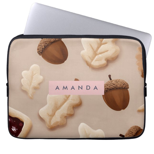 Capa Para Notebook Padrão Russo Personalizado Acorn & Oak Leaf (Frente)