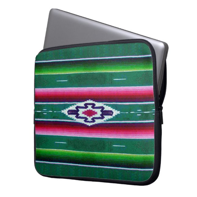 Capa Para Notebook Padrão Sarape mexicano (Frente Esquerda)