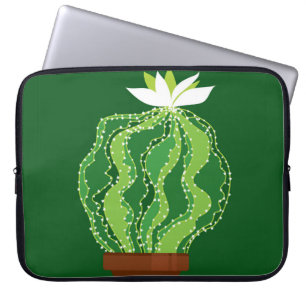 Capa Para Notebook padrão sem costura abstrato verde do cacto