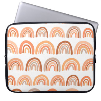 Capa Para Notebook Padrão sem costura com arco-íris. Textura desenhad