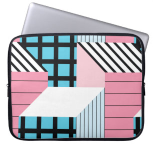 Capa Para Notebook Padrão sem costura com formas geométricas de abs