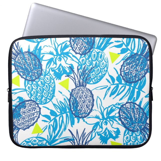 Capa Para Notebook Padrão sem costura com motivo tropical (Frente)