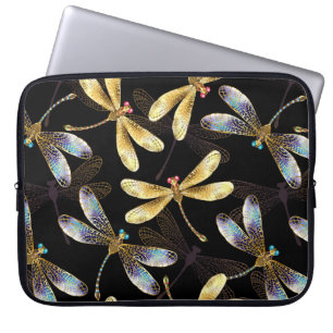 Capa Para Notebook Padrão sem costura com Ouros