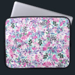 Capa Para Notebook Padrão sem costura de flores e bagas roxas,blu<br><div class="desc">Padrão sem costura de flores e bagas roxas, folhas azuis pintadas em aquarela sobre fundo branco</div>
