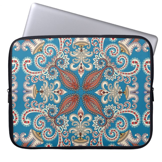 Capa Para Notebook Padrão sem costura de mandala colorido (Frente)