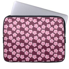 Capa Para Notebook Padrão sem costura do Flor Frangipani Rosa
