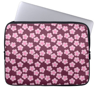 Capa Para Notebook Padrão sem costura do Flor Frangipani Rosa