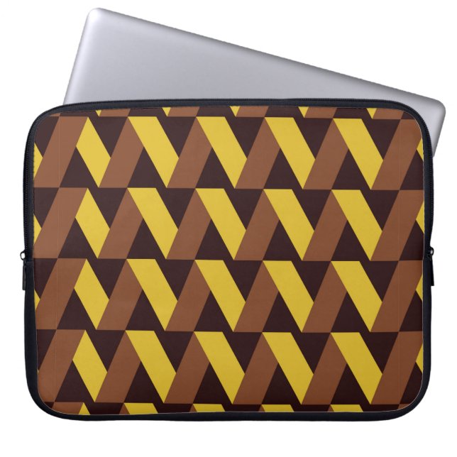 Capa Para Notebook Padrão sem costura luxo da linha zigue-zag  (Frente)