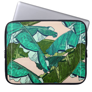 Capa Para Notebook Padrão sem descontinuidades das folhas tropicais