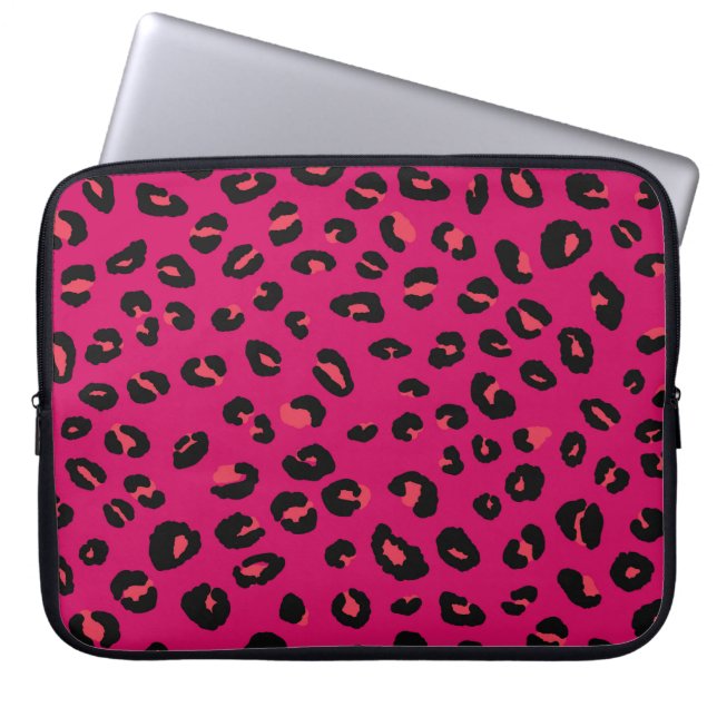 Capa Para Notebook padrão sem descontinuidades do leopardo abstrato m (Frente)