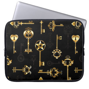 Capa Para Notebook Padrão sem falhas com chaves de Ouro