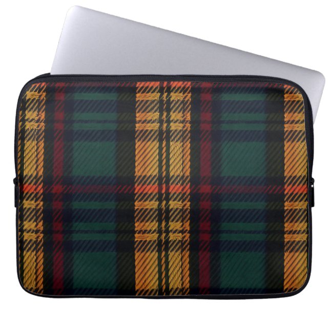 Capa Para Notebook Padrão Tartan Atemporal (Frente)