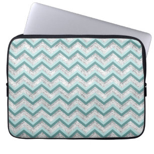 Capa Para Notebook Padrão Teal e Crystal Zigzag