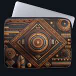 Capa Para Notebook Padrão tradicional africano. África étnica<br><div class="desc">Bolsas de laptop nativas africanas de padrões tradicionais.</div>