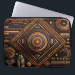 Capa Para Notebook Padrão tradicional africano. África étnica<br><div class="desc">Bolsas de laptop nativas africanas de padrões tradicionais.</div>