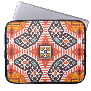 Capa Para Notebook Padrão tribal colorido sem costura